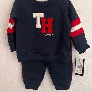 Tommy Hilfiger Baby Navy Sweatshirt and Pants Set